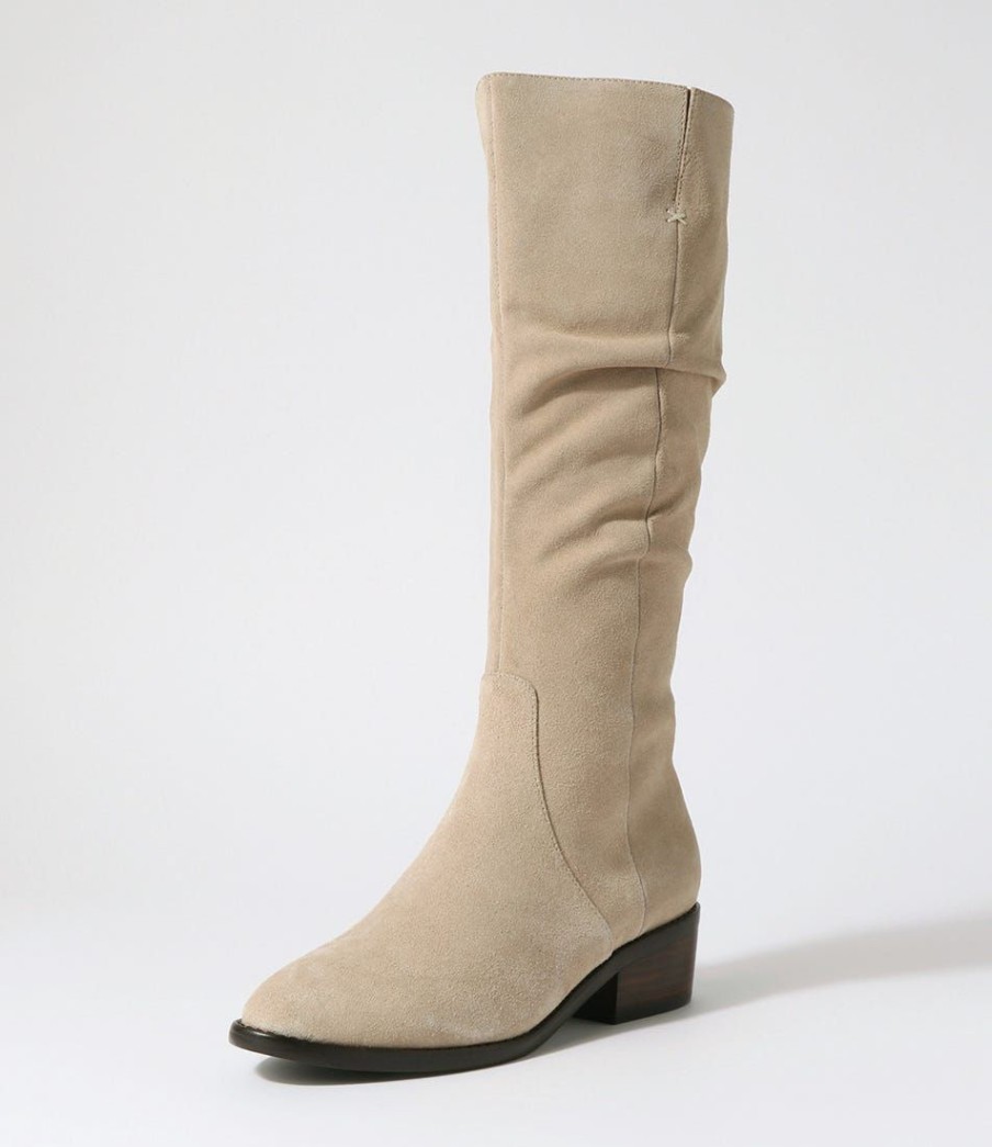 Shoes DIANA FERRARI | Gladlii Taupe Suede Knee High Boots