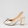 Shoes ZIERA | Aprills W Pale Gold Leather Sandals