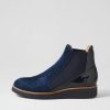 Shoes TOP END | Osiel Dark Blue Mix Chelsea Boots