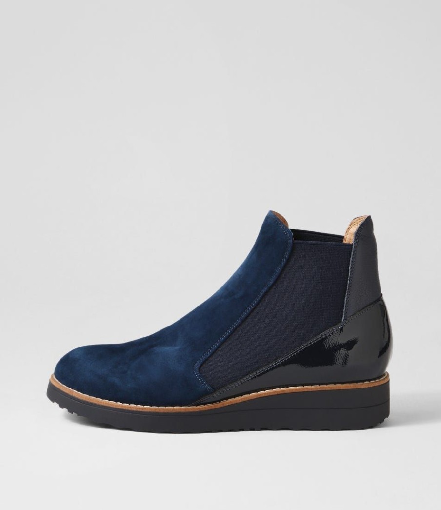 Shoes TOP END | Osiel Dark Blue Mix Chelsea Boots