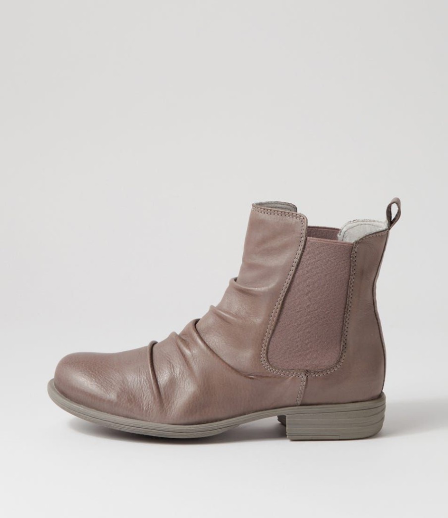 Shoes EOS | Willo Stone Leather Chelsea Boots