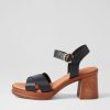 Shoes DIANA FERRARI | Esthers Black Leather Sandals