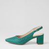 Shoes DIANA FERRARI | Lucianas Emerald Satin Heels