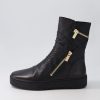 Shoes DJANGO & JULIETTE | Lumbo Black Leather Ankle Boots