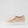 Shoes DJANGO & JULIETTE | Laroon Pale Rose Gold Leather Sneakers