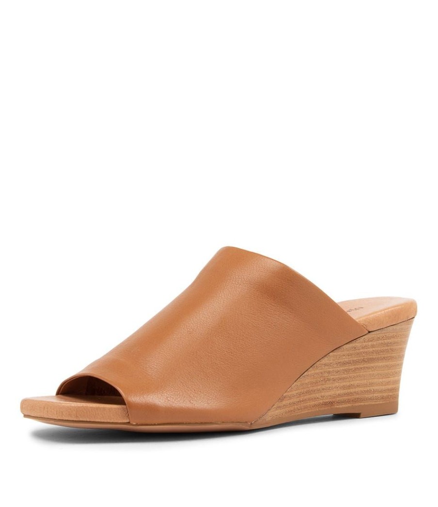 Shoes DJANGO & JULIETTE | Lacorn Tan Leather Mules