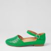 Shoes ZIERA | Carrole Xf Bright Emerald Leather Flat Shoes