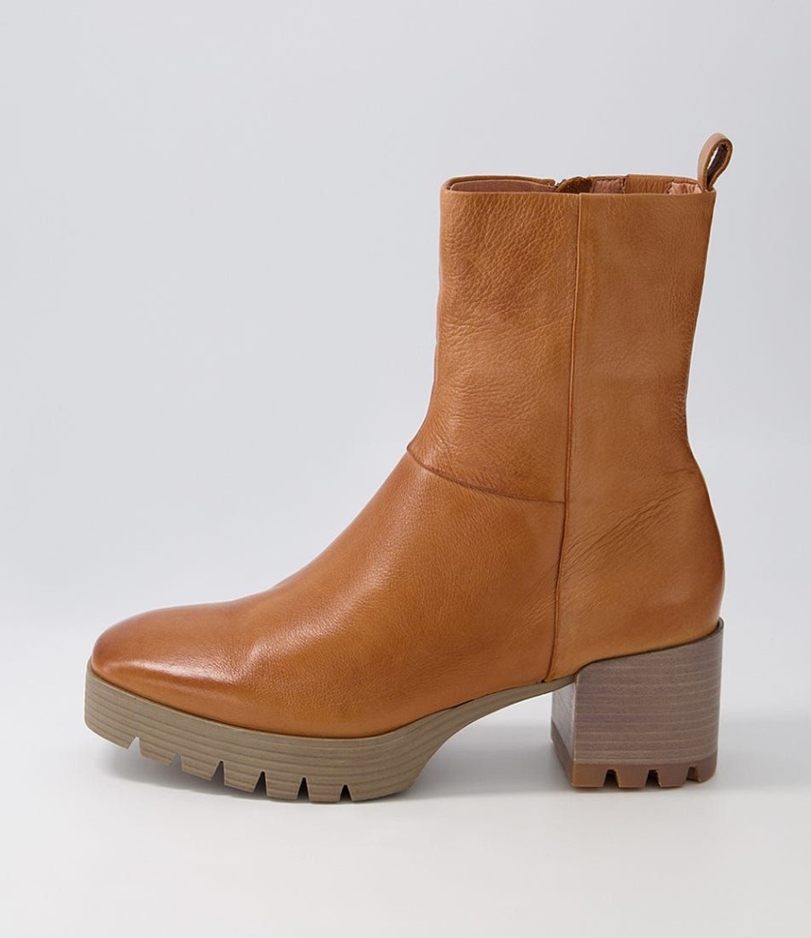 Shoes DJANGO & JULIETTE | Dippy Tan Leather Ankle Boots