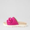 Shoes ZIERA | Nerriya Xw Fuchsia Suede Slides