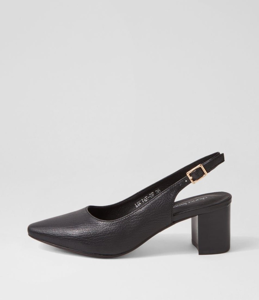 Shoes DIANA FERRARI | Lucine Black Leather Heels