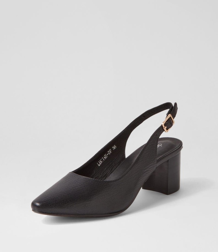 Shoes DIANA FERRARI | Lucine Black Leather Heels