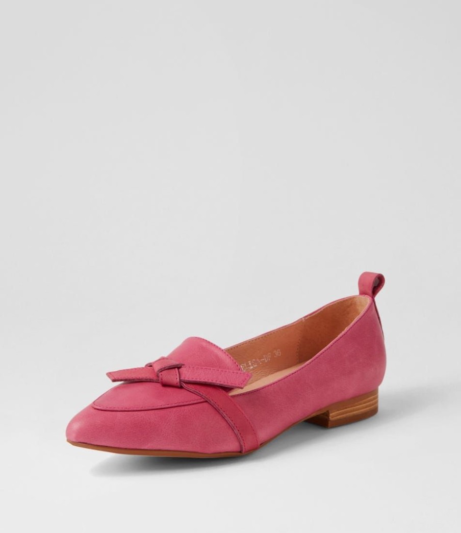 Shoes DIANA FERRARI | Delisa Fuchsia Leather Loafers