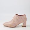 Shoes DJANGO & JULIETTE | Juffie Pink Shimmer Leather Heels