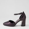 Shoes DJANGO & JULIETTE | Killie Black Shimmer Leather Heels