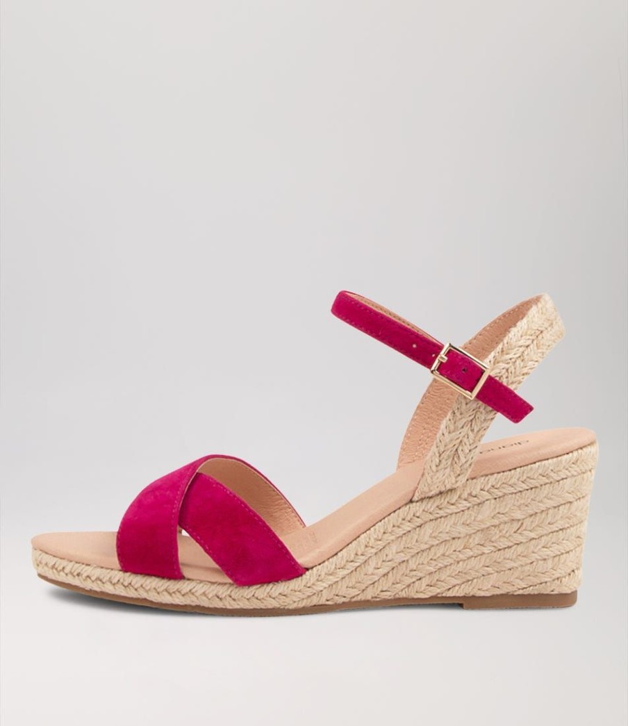 Shoes DIANA FERRARI | Jental Magenta Suede Sandals