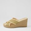 Shoes DJANGO & JULIETTE | Prindle Coffee Beige Synthetic Raffia Espadrilles