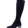 Shoes DJANGO & JULIETTE | Nething Dj Navy Pewter Heel Stretch Microsuede