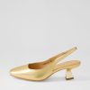 Shoes DJANGO & JULIETTE | Domina Old Gold Leather Heels