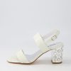 Shoes DJANGO & JULIETTE | Ubrent Ivory Patent Leather Sandals