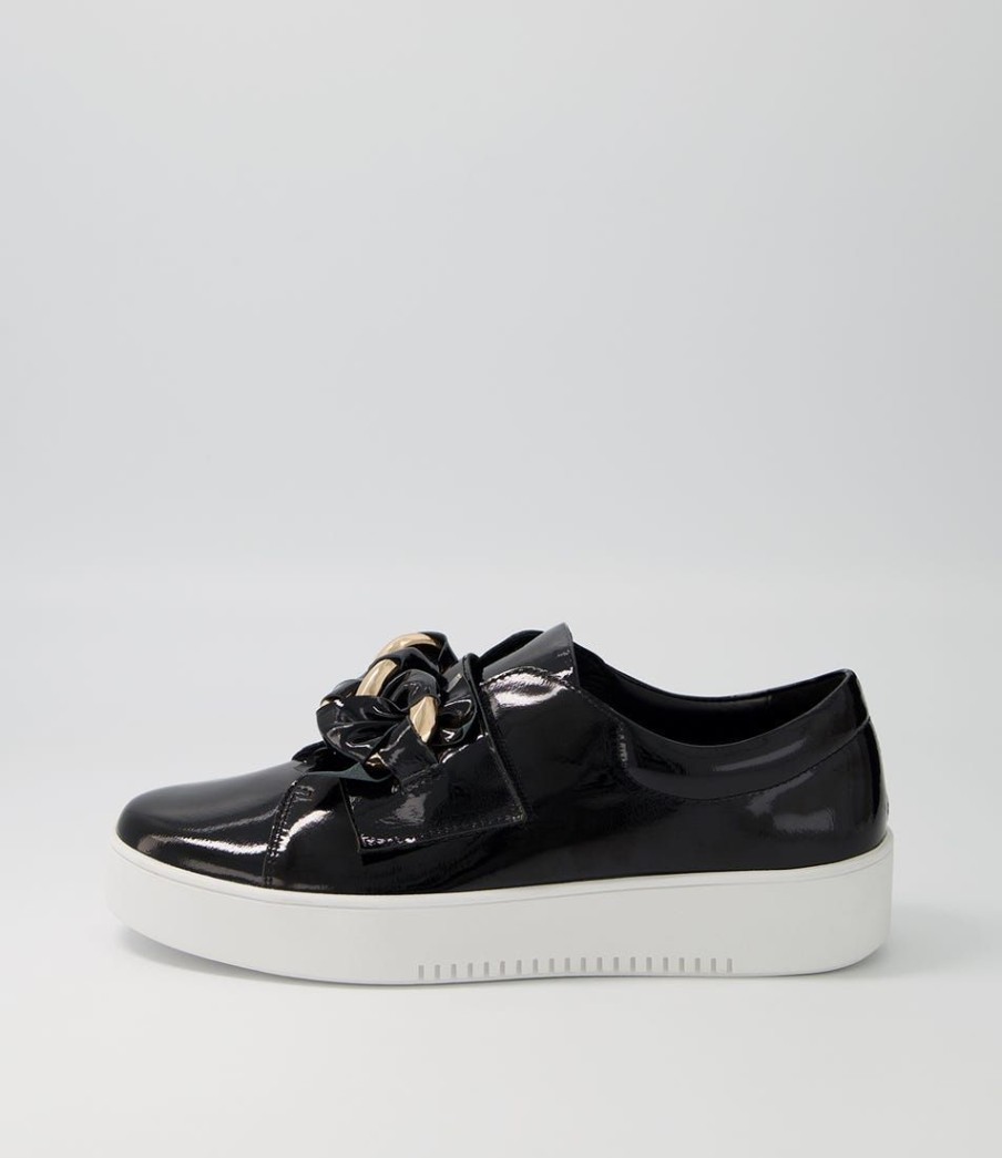 Shoes TOP END | Layyah Black Patent Leather Sneakers Ws