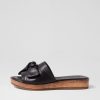 Shoes DIANA FERRARI | Alinah Black Natural Leather Slides