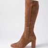 Shoes DJANGO & JULIETTE | Allouta Light Choc Suede Knee High Boots