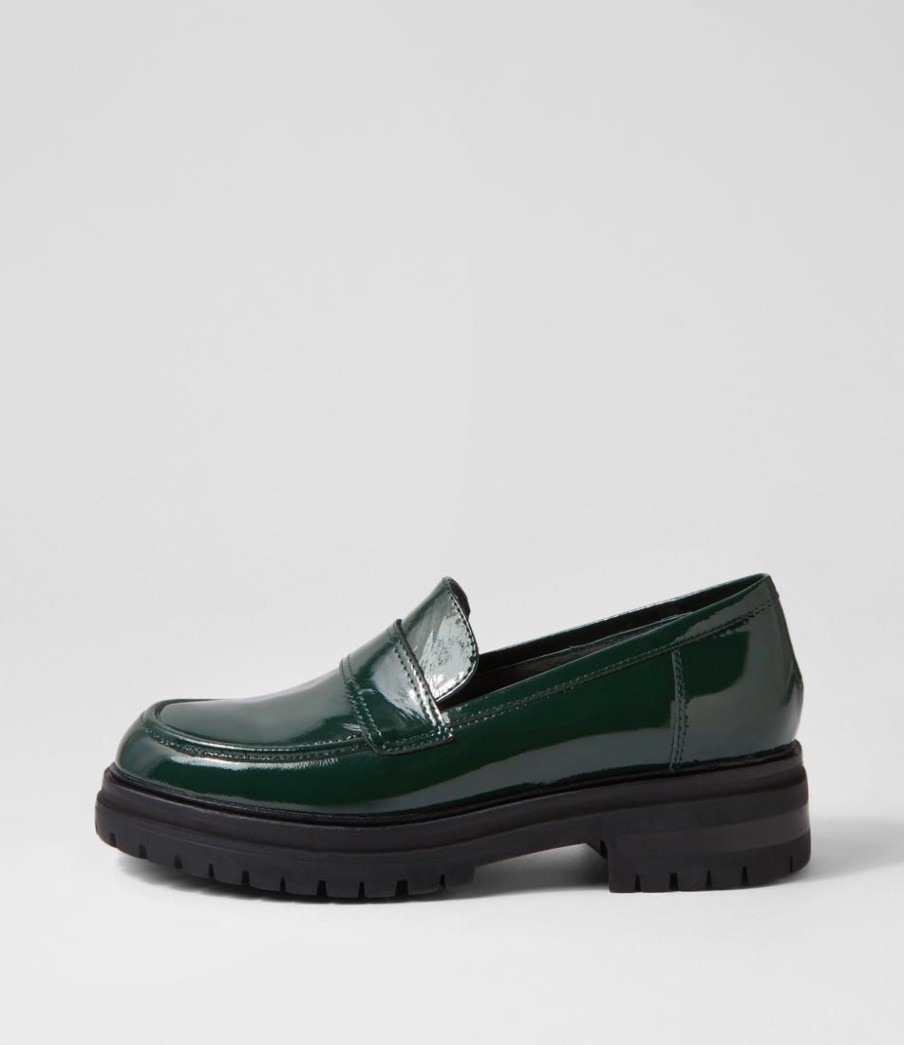 Shoes MOLLINI | Alanta Forest Patent Leather Loafers