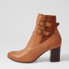 Shoes TOP END | Utoast Cognac Choc Leather Elastic Ankle Boots