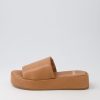 Shoes MOLLINI | Garnell Dark Tan Leather Slides