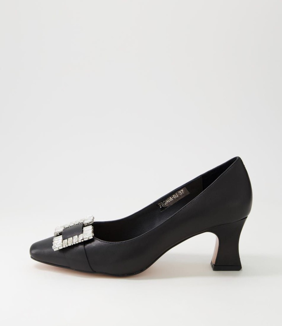 Shoes DJANGO & JULIETTE | Pronda Black Leather Heels