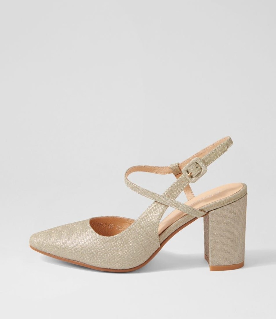 Shoes DIANA FERRARI | Starly Champagne Suede Heels