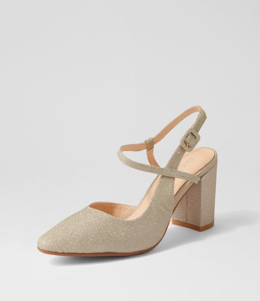 Shoes DIANA FERRARI | Starly Champagne Suede Heels