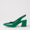 Shoes DJANGO & JULIETTE | Malia Emerald Croc Leather Heels