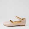 Shoes ZIERA | Cavalcade Xf Rose Leather Flat Shoes