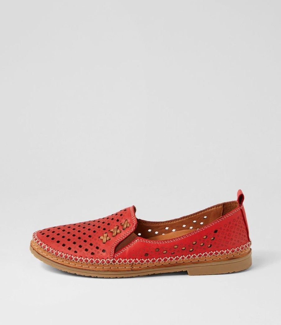 Shoes DIANA FERRARI | Belra Ruby Leather Flat Shoes