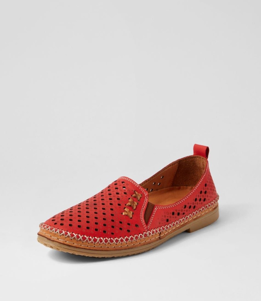 Shoes DIANA FERRARI | Belra Ruby Leather Flat Shoes