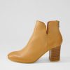 Shoes TOP END | Ufollow Dark Tan Leather Ankle Boots