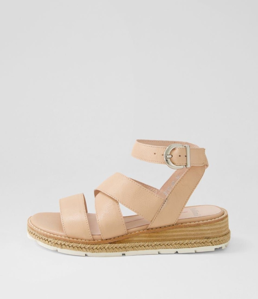 Shoes MOLLINI | Biby Dark Nude Leather Sandals