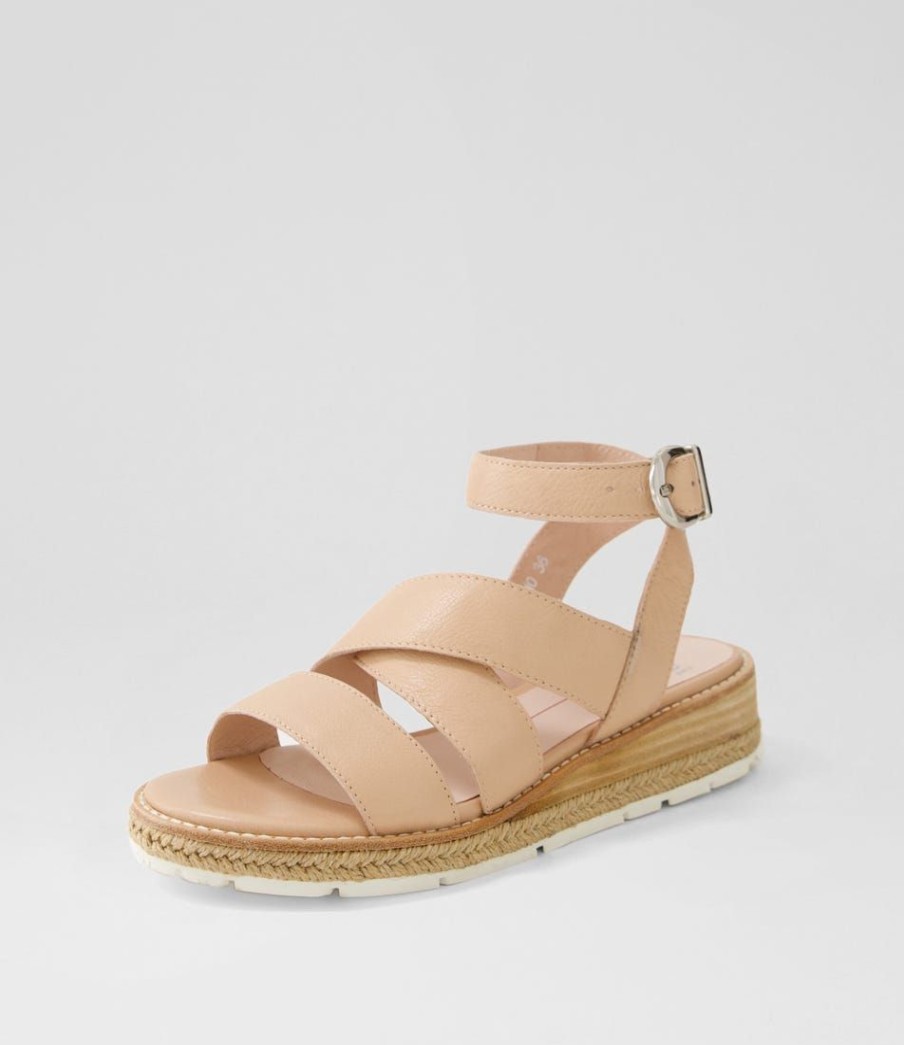 Shoes MOLLINI | Biby Dark Nude Leather Sandals