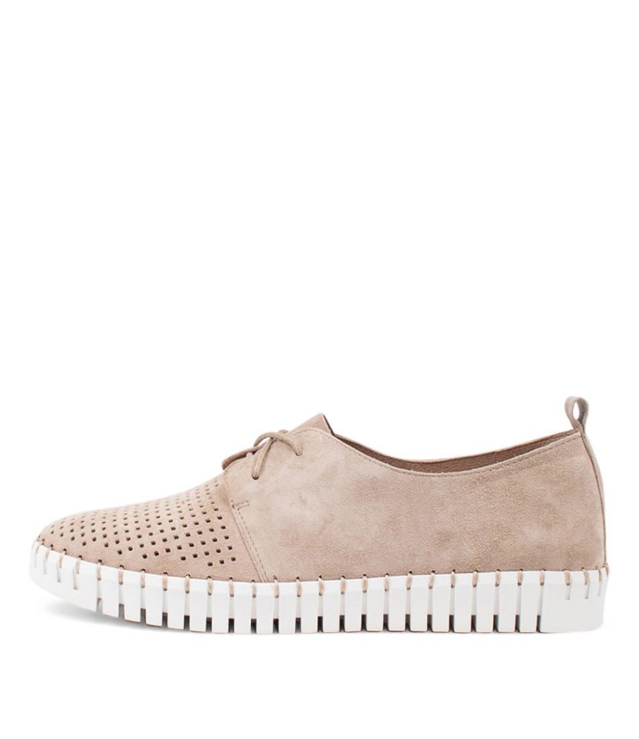 Shoes DJANGO & JULIETTE | Huston Taupe Suede Sneakers Ws