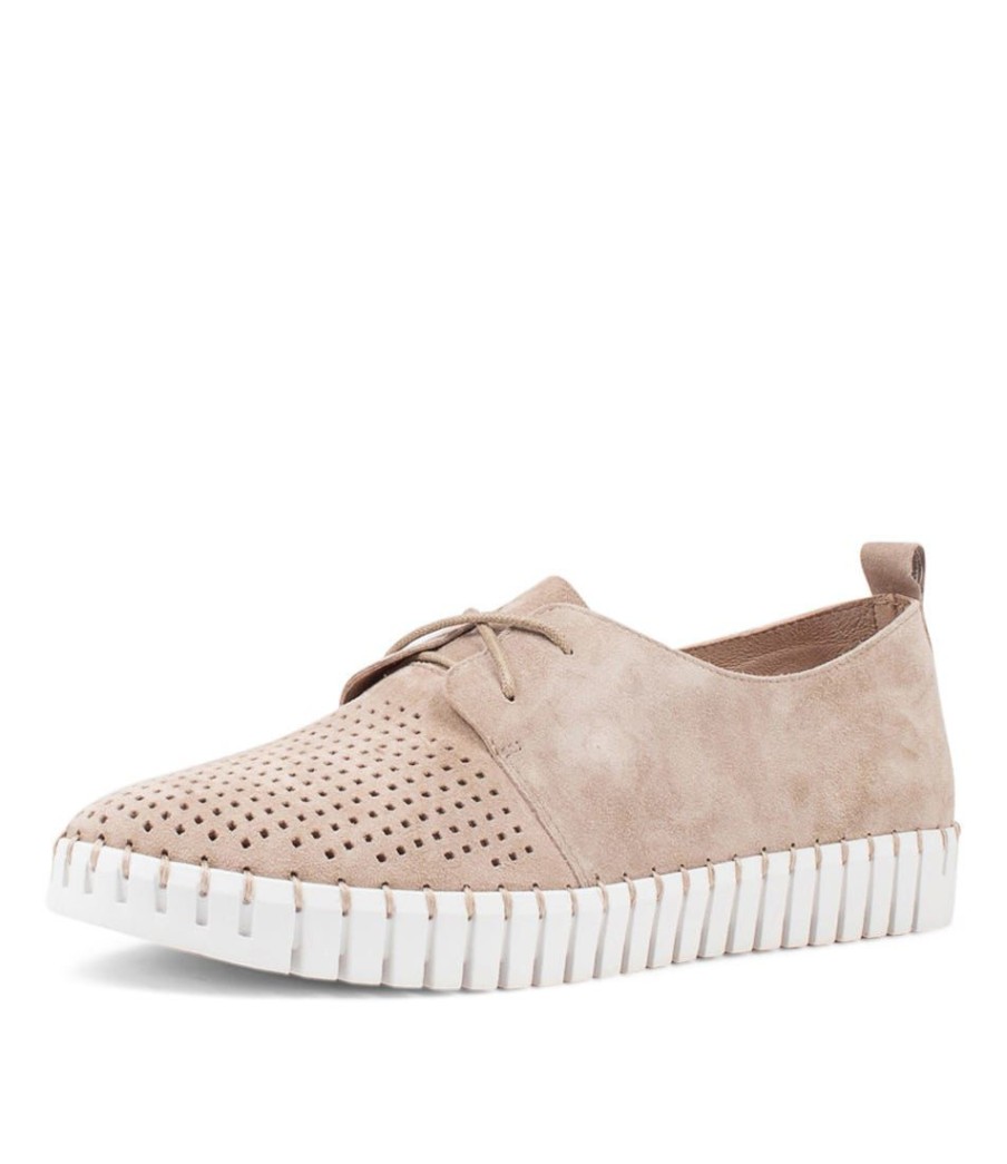 Shoes DJANGO & JULIETTE | Huston Taupe Suede Sneakers Ws