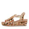 Shoes DJANGO & JULIETTE | Sahirah Natural Multi Fabric Sandals