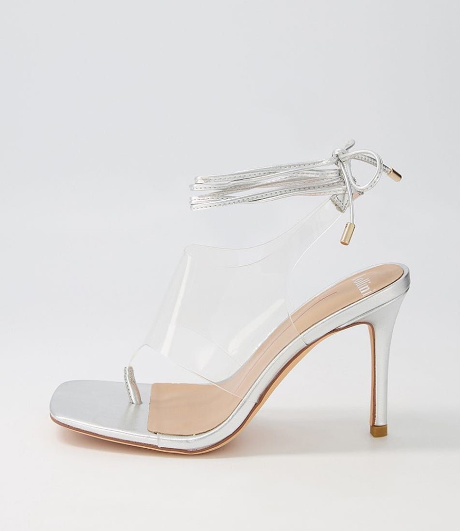 Shoes MOLLINI | Melbourne Silver Leather Sandals