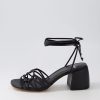 Shoes MOLLINI | Baysail Black Leather Sandals