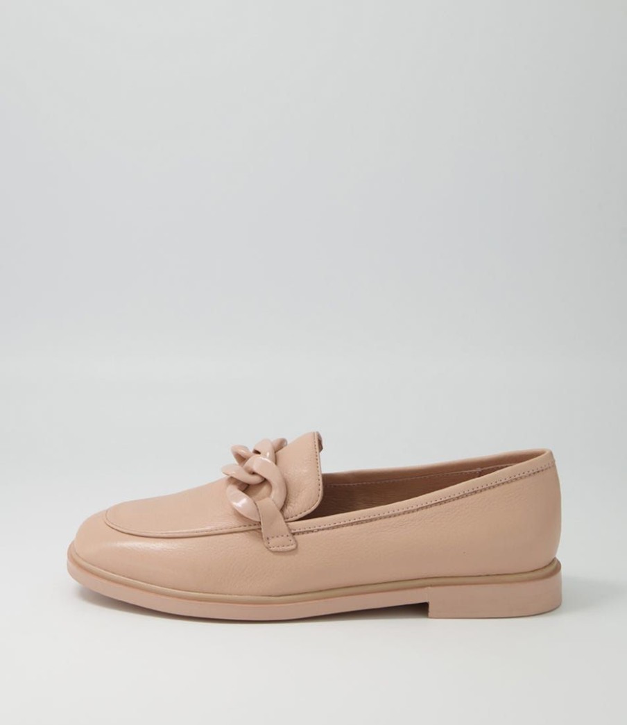 Shoes MOLLINI | Gapril Dark Nude Leather Loafers