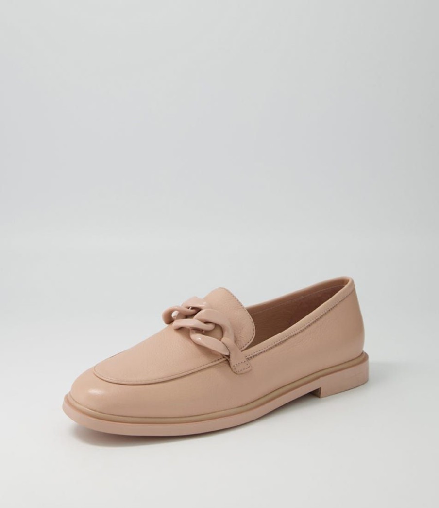 Shoes MOLLINI | Gapril Dark Nude Leather Loafers