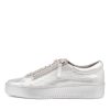 Shoes DJANGO & JULIETTE | Laila Silver Leather Sneakers