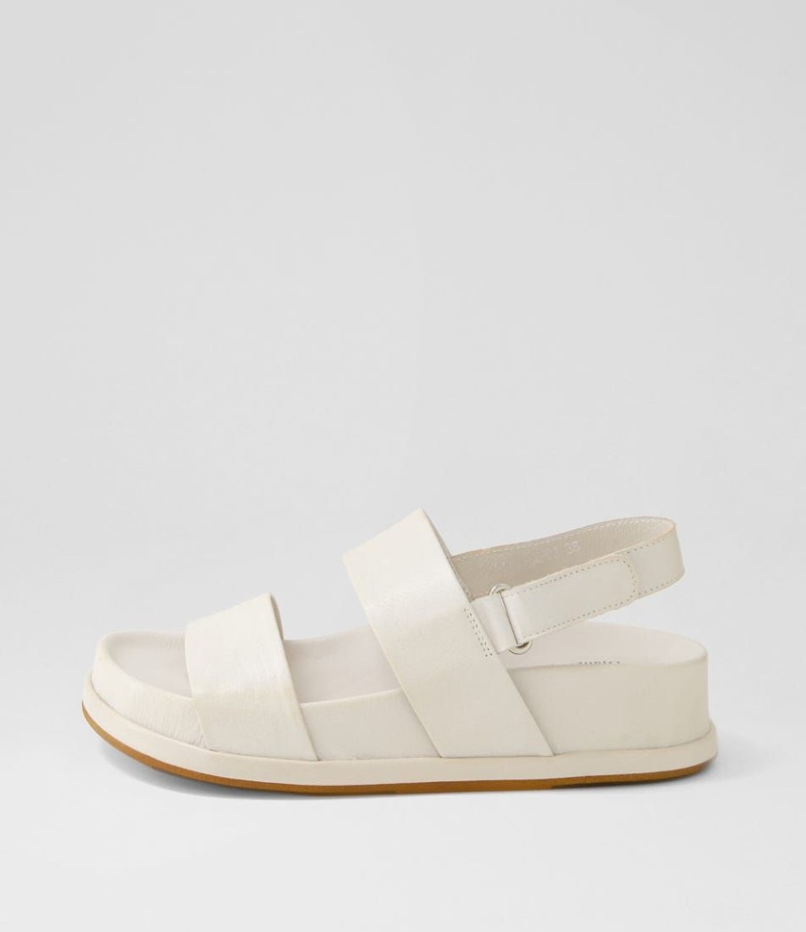 Shoes DJANGO & JULIETTE | Gabisse Ivory Leather Sandals