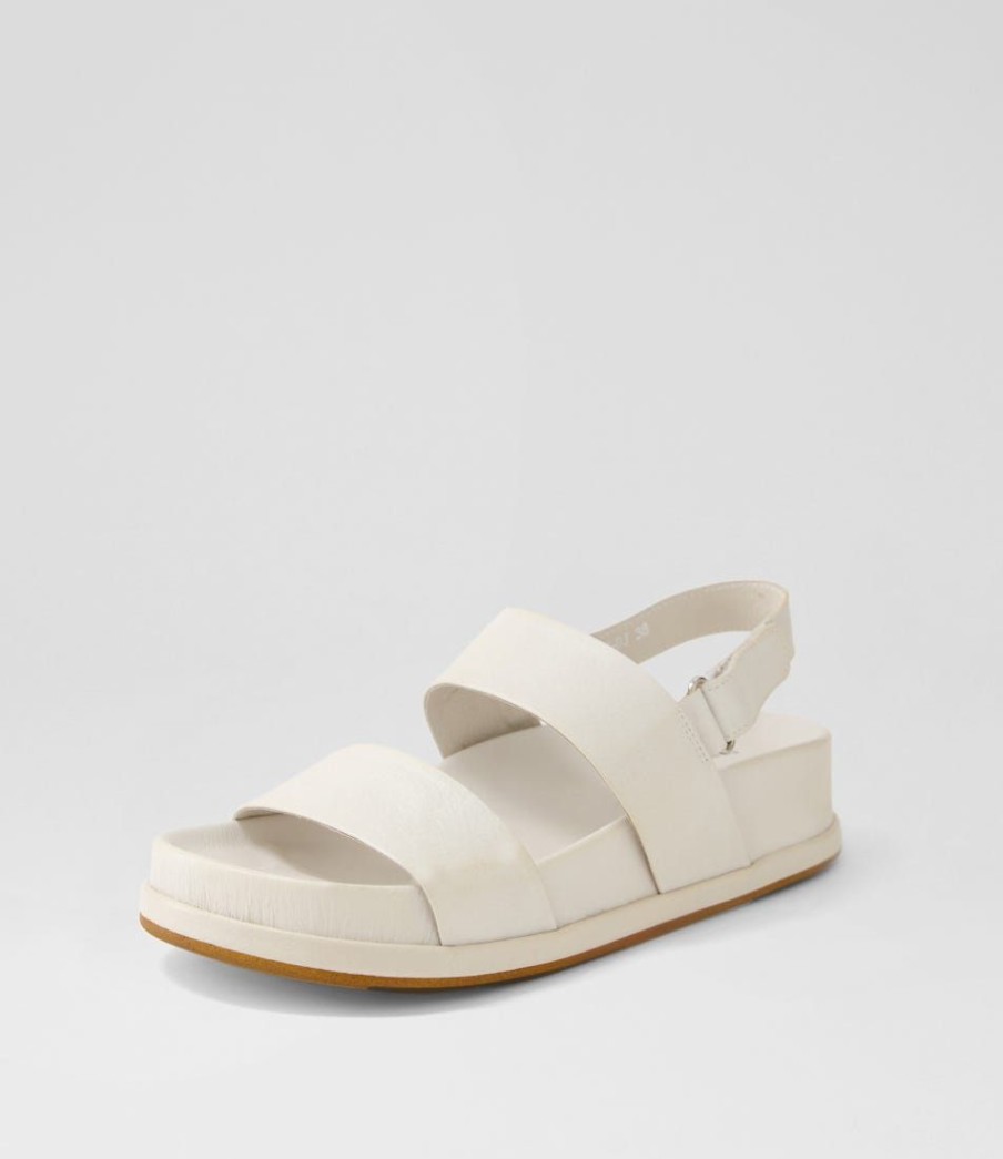 Shoes DJANGO & JULIETTE | Gabisse Ivory Leather Sandals