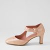 Shoes DJANGO & JULIETTE | Trinities Rose Shimmer Leather Mary Jane Heels